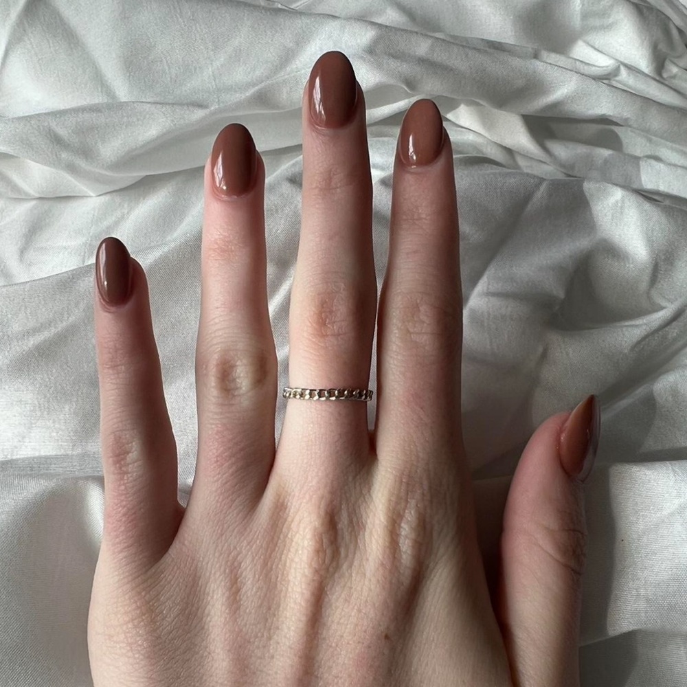 Silver Dainty Chain Ring